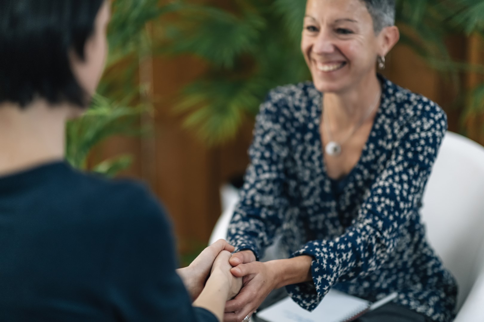 image of person exploring emotions with counselor during personalized therapy session